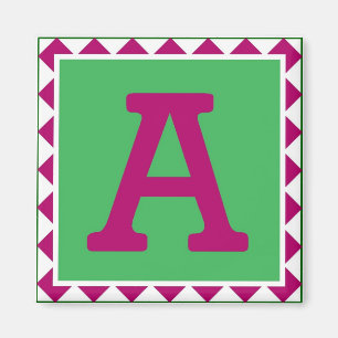 Colorful Letter "A" - Magnet