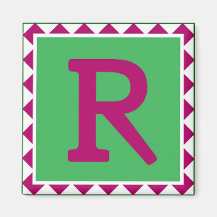 Colorful Letter 'R' - Magnet