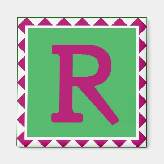 Colorful Letter 'R' - Magnet (Voorkant)