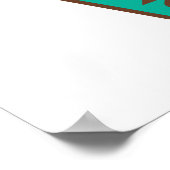 Colorful Letters Love Junk Food Burger Hot Dog Poster (Hoek)