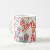 Colorful & leuk flip flop zomerplezier! koffiemok (Voorkant links)