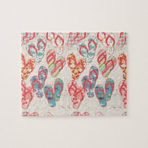 Colorful & leuk flip flop zomerplezier! legpuzzel