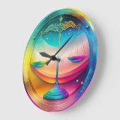 Colorful Libra Zodiac Wall Clock Grote Klok (Hoek)