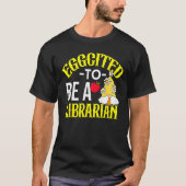 Colorful Librarian Easter Theme T-shirt (Voorkant)