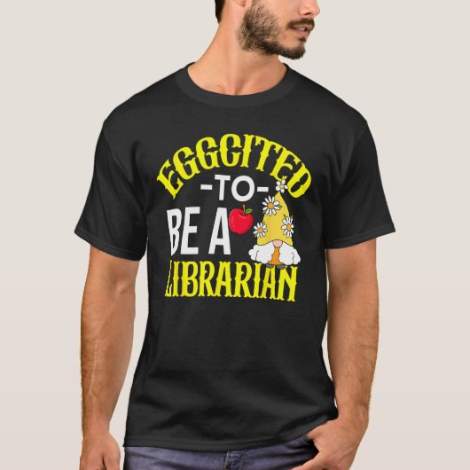 Colorful Librarian Easter Theme T-shirt (Voorkant)