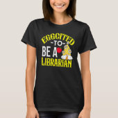 Colorful Librarian Easter Theme T-shirt (Voorkant)