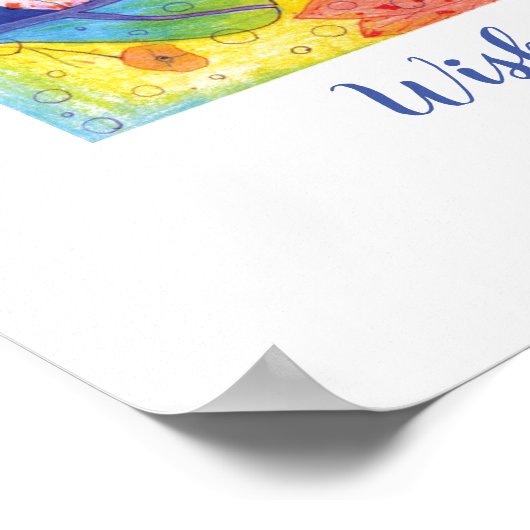 Colorful life wish poster (Hoek)