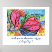 Colorful life wish poster (Voorkant)