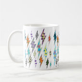 Colorful Lightning Bolt Koffiemok (Links)