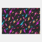 Colorful Lightning Bolt Pattern  Inpakpapier Vel (Voorkant)