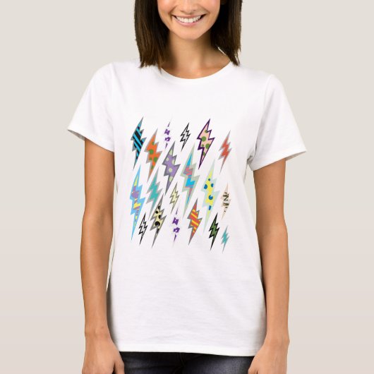 Colorful Lightning Bolt T-shirt (Voorkant)