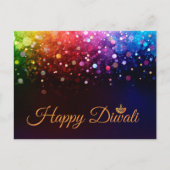 Colorful Lights Happy Diwali Briefkaart (Voorkant)