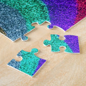 Colorful Lights Jigzaag Puzzle Legpuzzel (Zijkant)