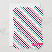 Colorful Lights Roze Gold Graduation Party Kaart (Achterkant)