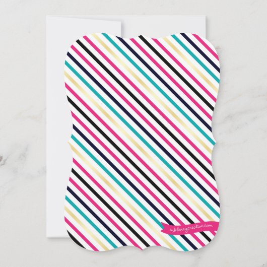 Colorful Lights Roze Gold Graduation Party Kaart (Achterkant)