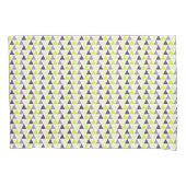 Colorful Lime Green Paars Geometric Pattern Kussensloop (Voorkant-Links)