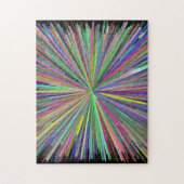 Colorful Line Burst Pattern Puzzle Legpuzzel (Verticaal)