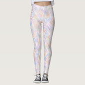 Colorful line Pattern Design wave art Leggings (Voorkant)