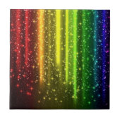 Colorful Lines Flare Ceramic Tegel Beauful Lights Tegeltje (Voorkant)