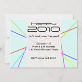 Colorful Lines Invitation Card Kaart (Voorkant)