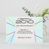 Colorful Lines Invitation Card Kaart (Staand voorkant)