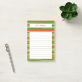 Colorful Lines Stripes Holiday GEPERSONALISEERD No Post-it® Notes (Kantoor)