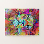 COLORFUL LION ART JIGSAW PUZZZLE LEGPUZZEL (Horizontaal)