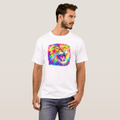Colorful Lion Art T-Shirt (Voorkant volledig)