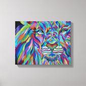 Colorful Lion Canvas Afdruk (Voorkant)