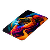 Colorful Lion Face Art Magneet (Linkerzijde)