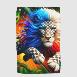 Colorful Lion Golfhanddoek