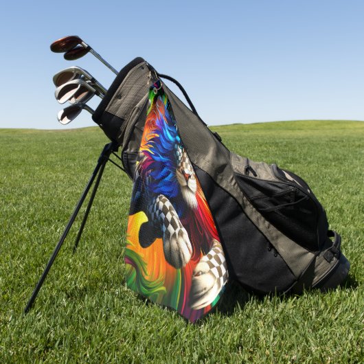 Colorful Lion Golfhanddoek (Groen)