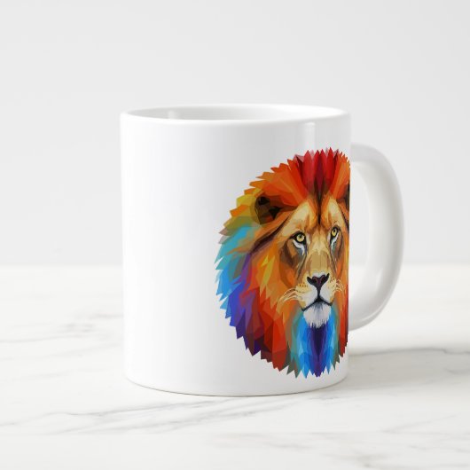 Colorful Lion Grote Koffiekop (Voorkant rechts)