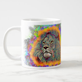 Colorful Lion Grote Koffiekop
