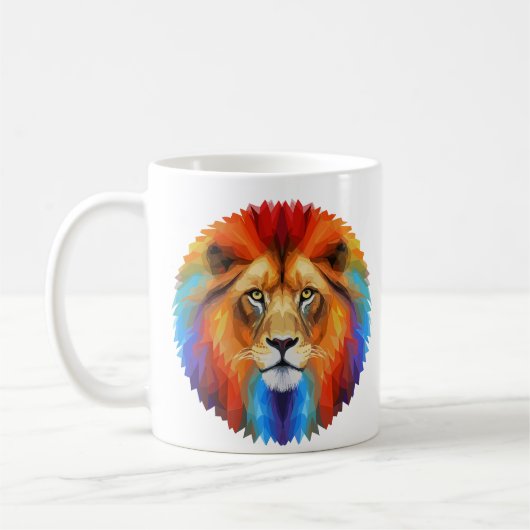 Colorful Lion Koffiemok (Links)