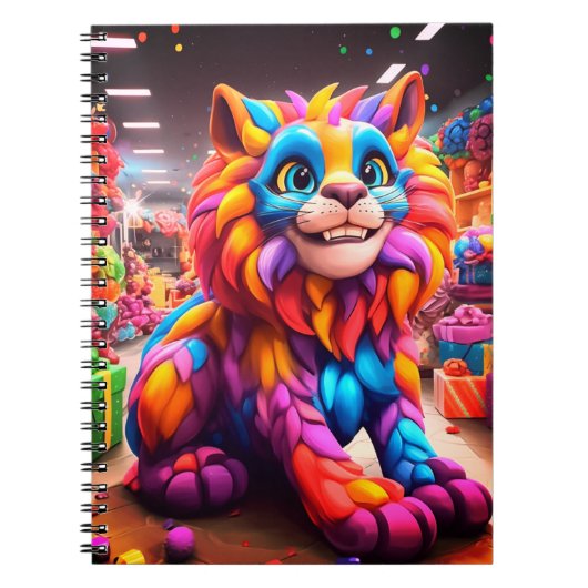Colorful Lion Notitieboek (Voorkant)