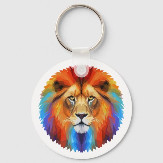 Colorful Lion Sleutelhanger (Voorkant)