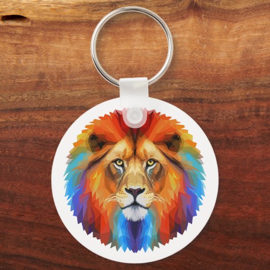 Colorful Lion Sleutelhanger (Voorkant)