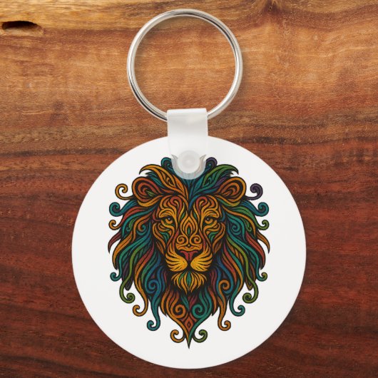 Colorful Lion Sleutelhanger (Achterkant)