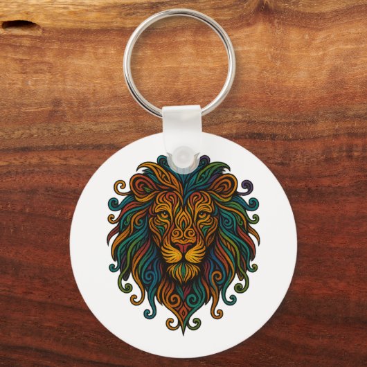Colorful Lion Sleutelhanger (Voorkant)