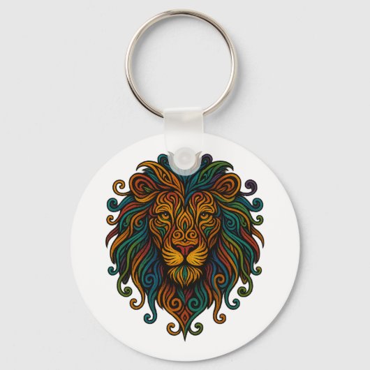 Colorful Lion Sleutelhanger (Achterkant)