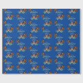Colorful Lionfish Monogram Cadeaupapier (Vlak)