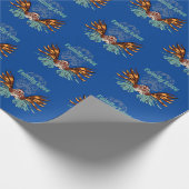 Colorful Lionfish Monogram Cadeaupapier (Hoek)