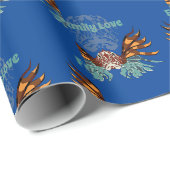 Colorful Lionfish Monogram Cadeaupapier (Rol Hoek)