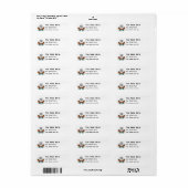 Colorful Lionfish Monogram Etiket (Full Sheet)