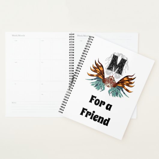 Colorful Lionfish Monogram Planner (Display)
