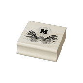 Colorful Lionfish Monogram Rubberstempel (Stempel)