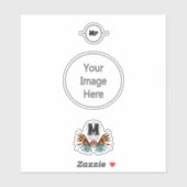 Colorful Lionfish Monogram Sticker (Vel)