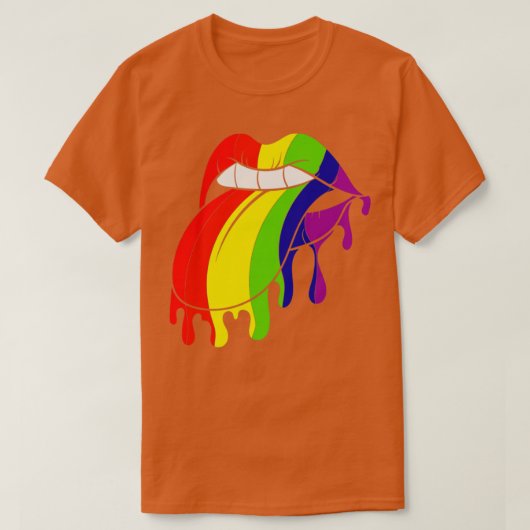 Colorful Lips LGBT T-shirt (Design voorkant)