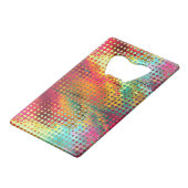 Colorful Liquid Micro Stippen Abstract Patroon Creditkaart Flessenopener (Achterkant Gekanteld)